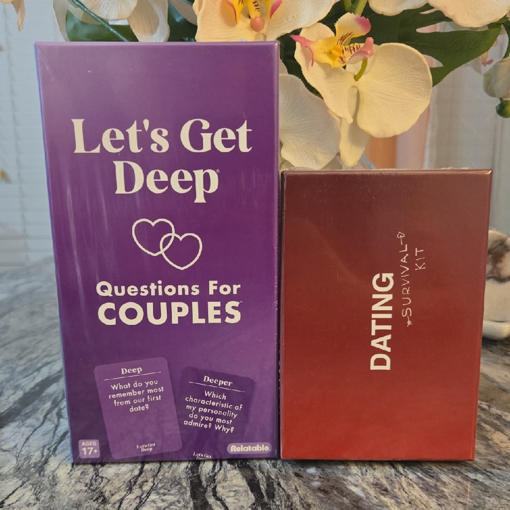 Let's Get Deep and Dating Survival Kit Card Games